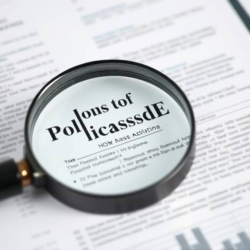 An illuminated magnifying glass focusing on a key financial document, representing detailed analysis and insight.