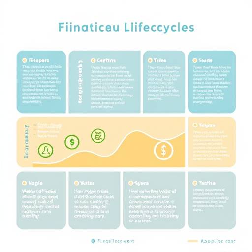 Infographic showing the process of tracking financial documents from creation to secure storage