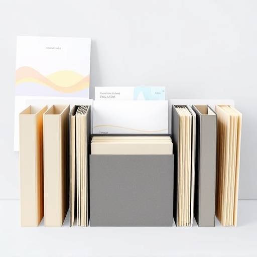 Neatly arranged folders representing financial documents, illustrating organization and clarity.