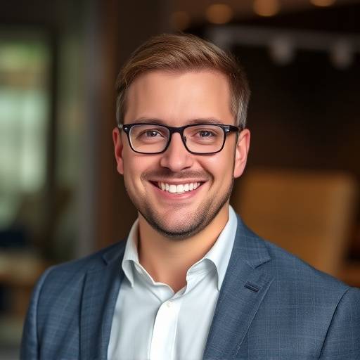 Portrait of Michael Brown, Marketing Manager at FinDoc Solutions